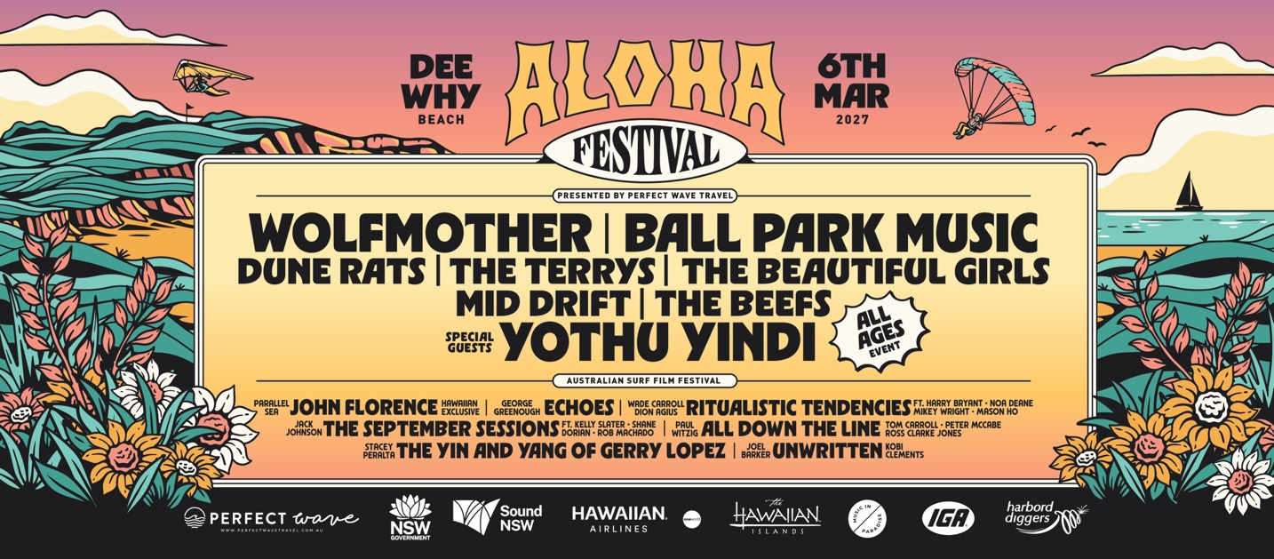 News: Wolfmother, Ball Park Music and Yothu Yindi headline Sydney’s new Aloha Festival