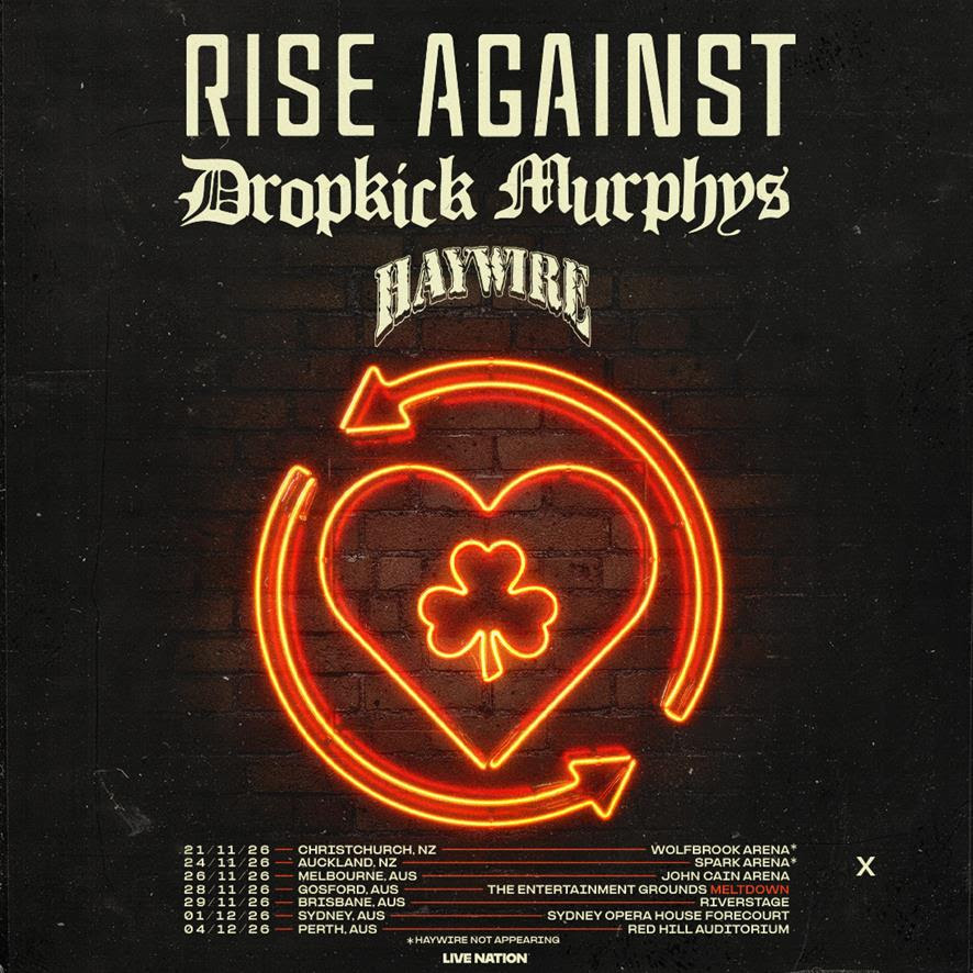 News: Rise Against add hardcore firebrands Haywire to Australian tour with Dropkick Murphys